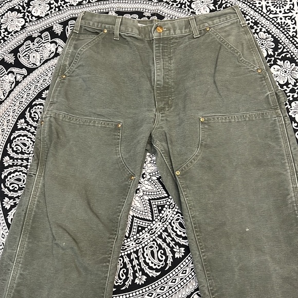 VTG CARHARTT DUCK DOUBLE KNEE PANTS MADE IN USA UNION - Picture 12 of 16